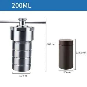 Hydrothermal Synthesis Reactor with PPL lined vessel, volumes 25-500 ml