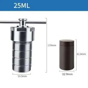 Hydrothermal Synthesis Reactor with PPL lined vessel, volumes 25-500 ml