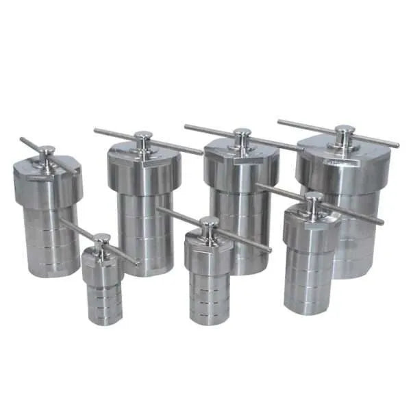 Hydrothermal Synthesis Reactor with PTFE Lined Vessel, Volumes 25-500 ml