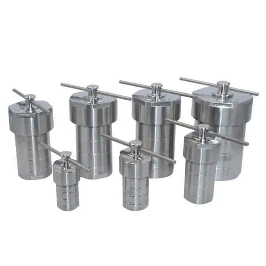Hydrothermal Synthesis Reactor with PTFE Lined Vessel, Volumes 25-500 ml