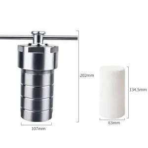 Hydrothermal Synthesis Reactor with PTFE Lined Vessel, Volumes 25-500 ml