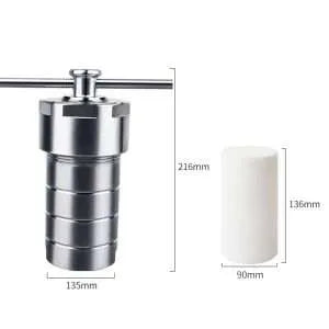 Hydrothermal Synthesis Reactor with PTFE Lined Vessel, Volumes 25-500 ml