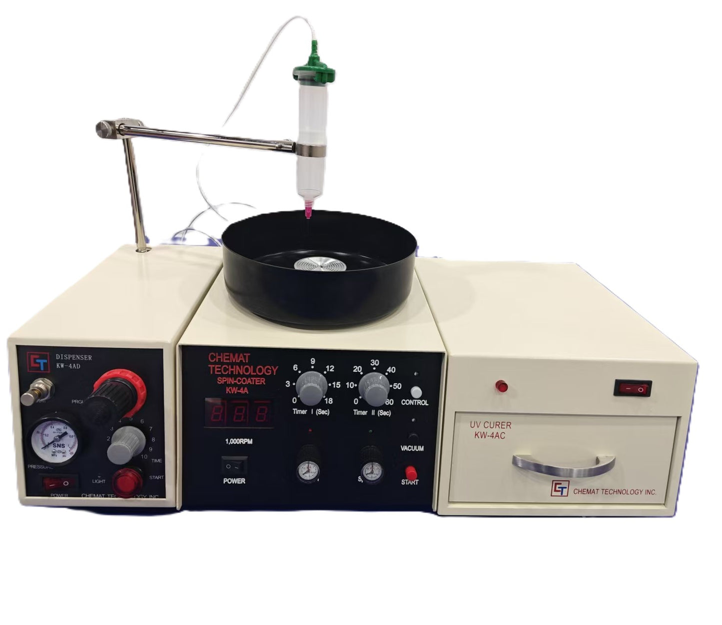 KW-4DAUV Auto Spin Coating System for UV-Cured Thin Films